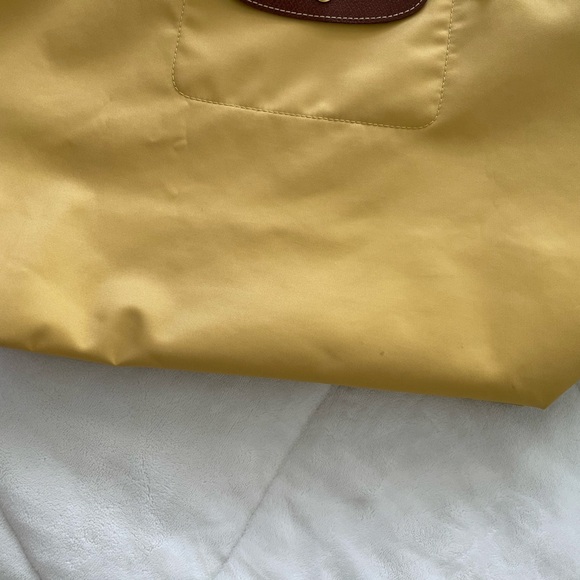 Longchamp Yellow Tote with Brown Details - Picture 3 of 4